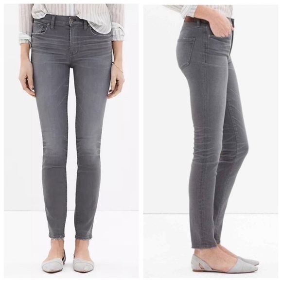 EUC Madewell High Riser Skinny Jeans - Dusty Wash-Size 26